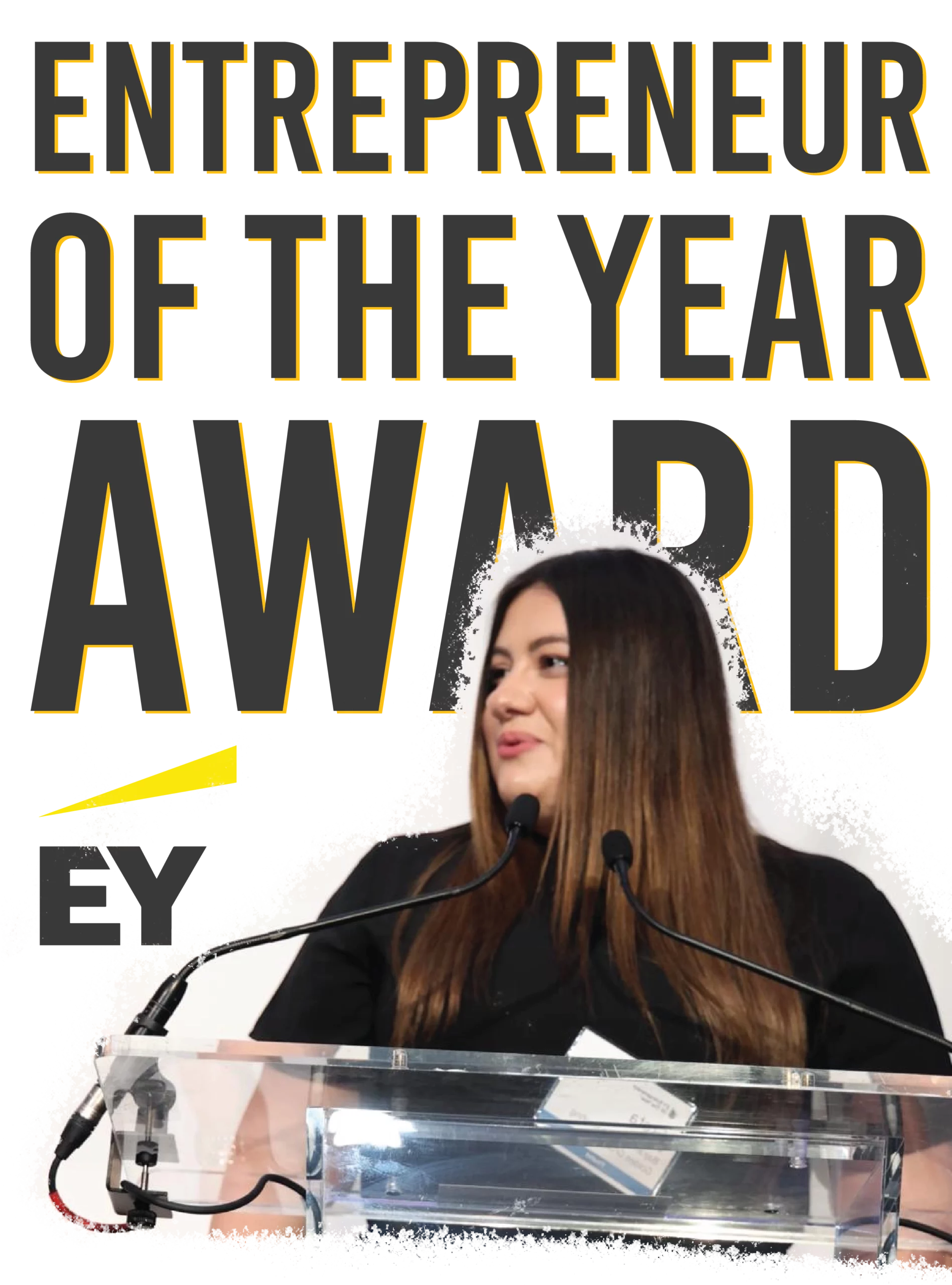 Greta Bajrami Ernst and Young Entrepreneur of the Year 2023 award